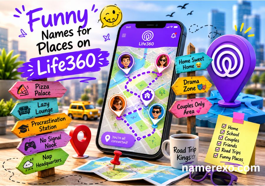 750+ Funny Names for Places on Life360 – Home, School, Couples & More (2026)
