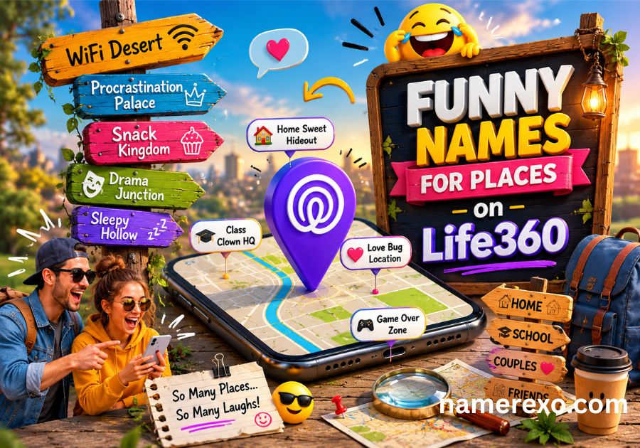 750+ Funny Names for Places on Life360 – Home, School, Couples & More (2026)