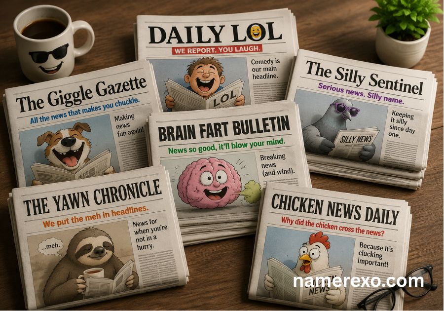 750+ Funny Newspaper Names Generator – Hilarious, Clever & Catchy Ideas