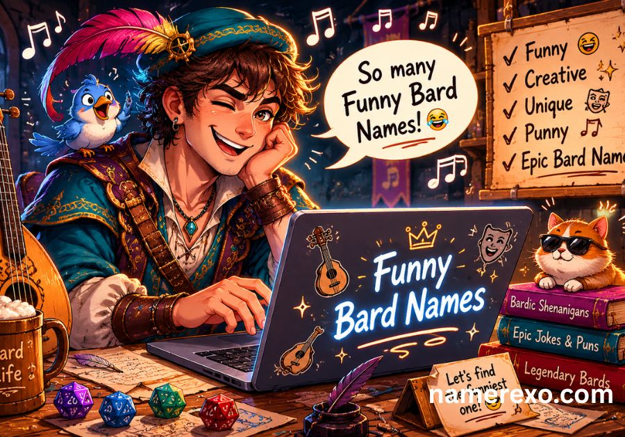 Funny Bard Names Generator 2026 – Unique, Silly & Legendary Ideas for Every Bard