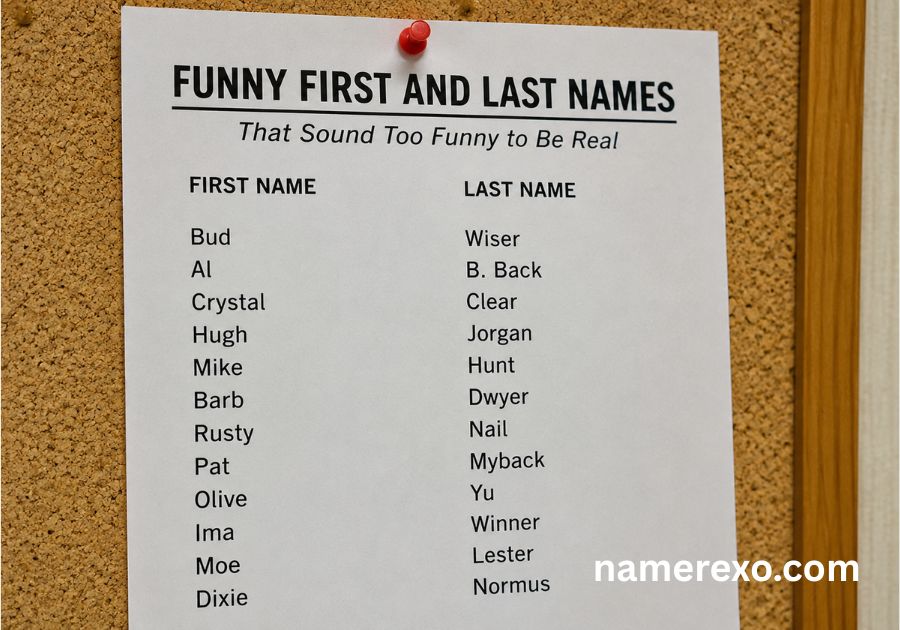 200+ Funny First and Last Names That Sound Too Funny to Be Real (2026)