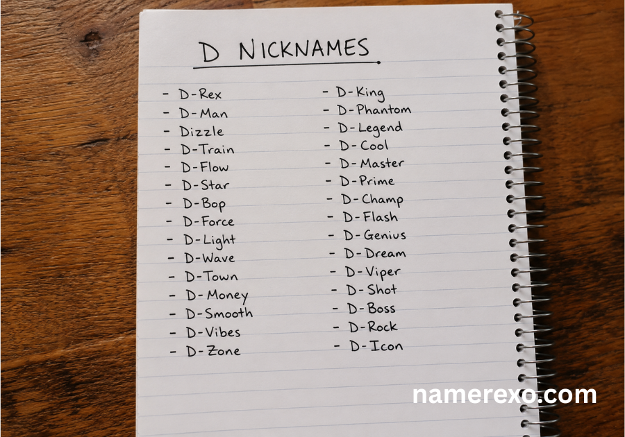400+ D Nicknames So Good You'll Want to Use Them Instantly