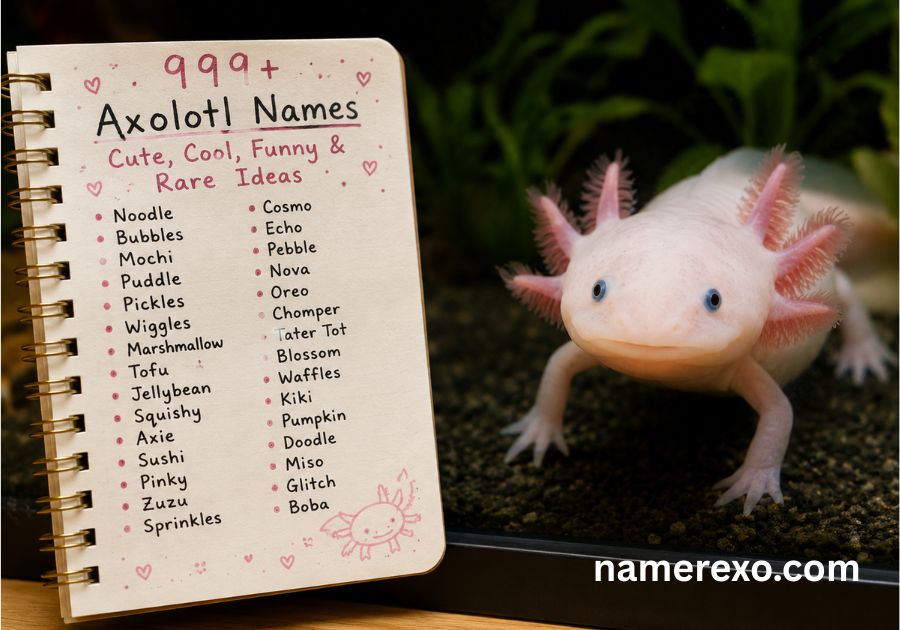 999+ Axolotl Names for Your Pet – Cute, Cool, Funny & Rare Ideas