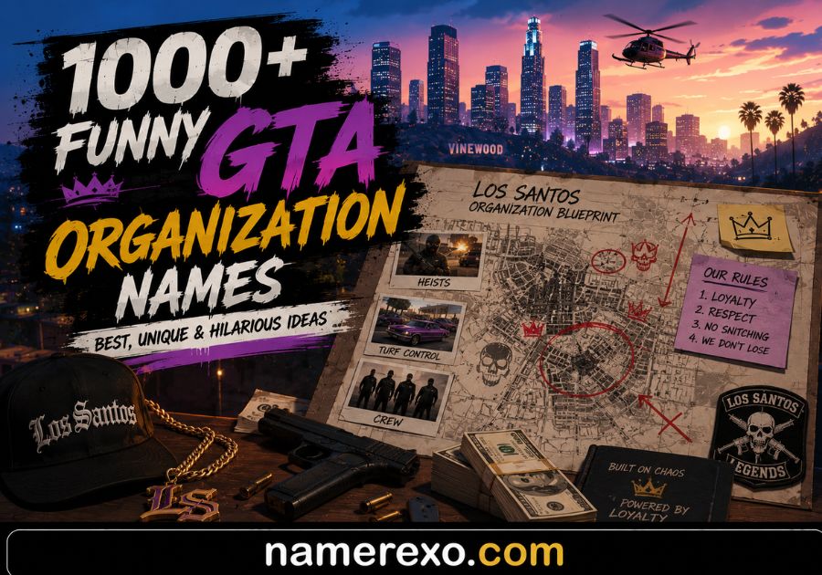 1000+ Funny GTA Organization Names (Best, Unique & Hilarious Ideas)
