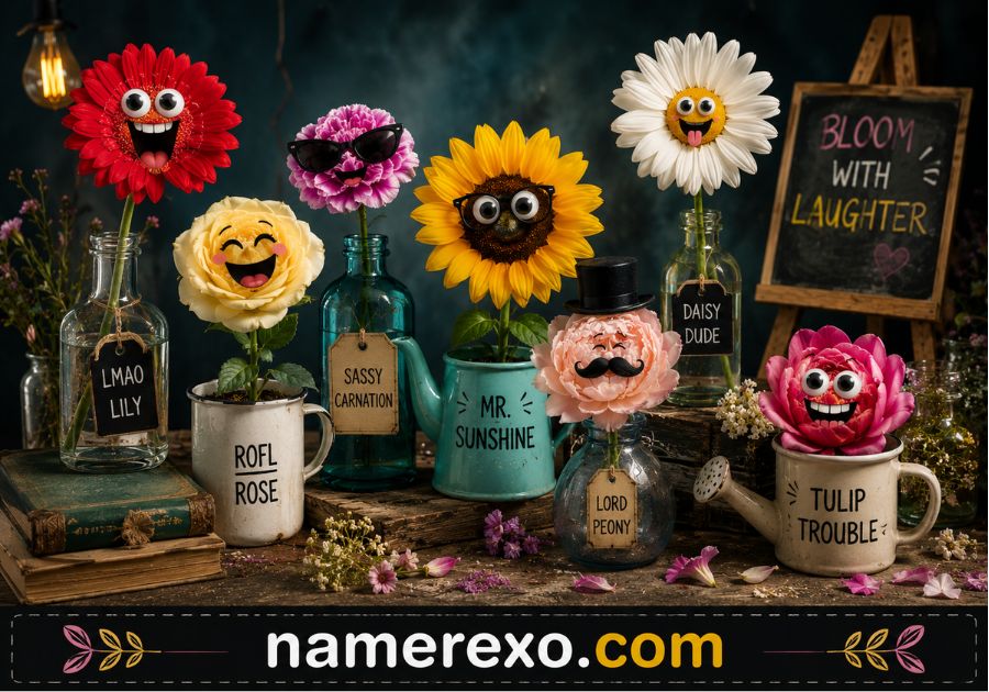 250+ Funny Flower Names That Will Make You Smile