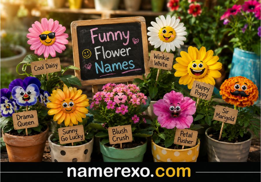 250+ Funny Flower Names That Will Make You Smile