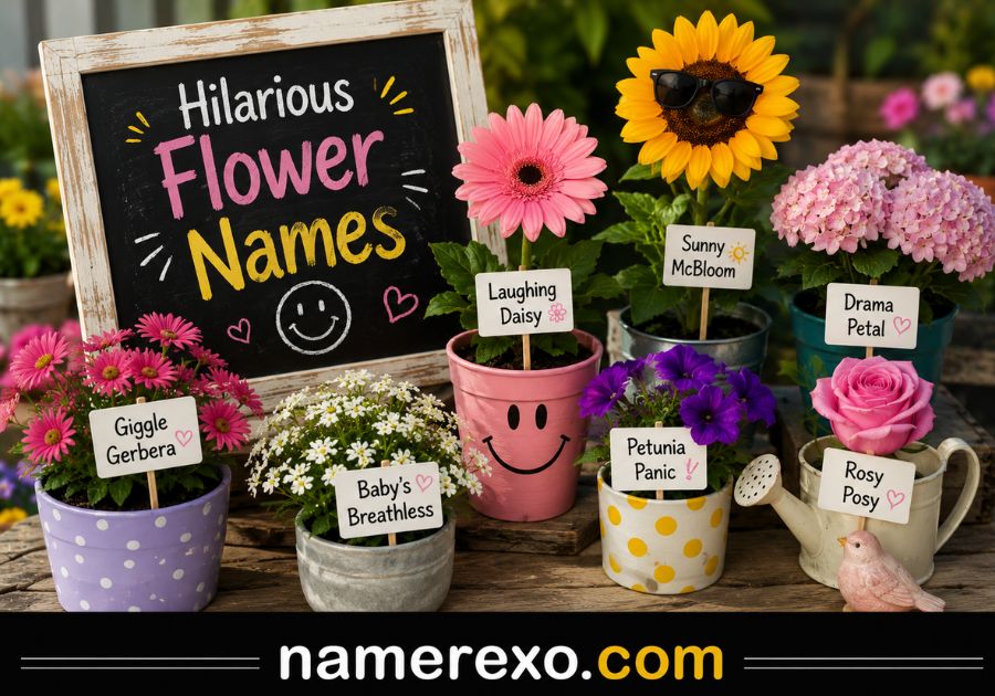 250+ Funny Flower Names That Will Make You Smile