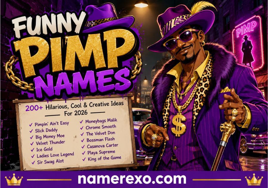 Funny Pimp Names: 200+ Hilarious, Cool, and Creative Ideas For 2026